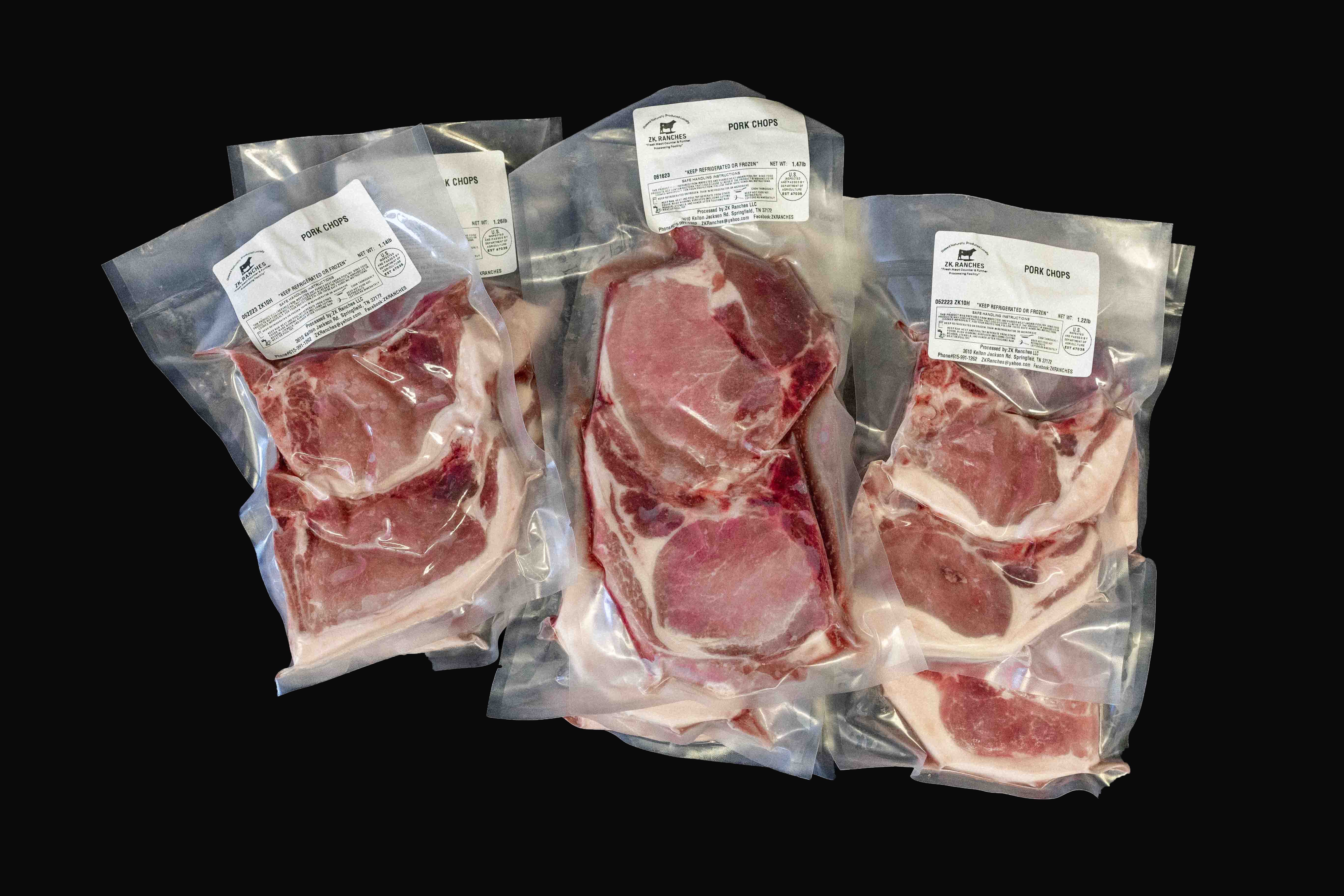 10LB Box - Bone-In Pork Chop – ZK Ranches